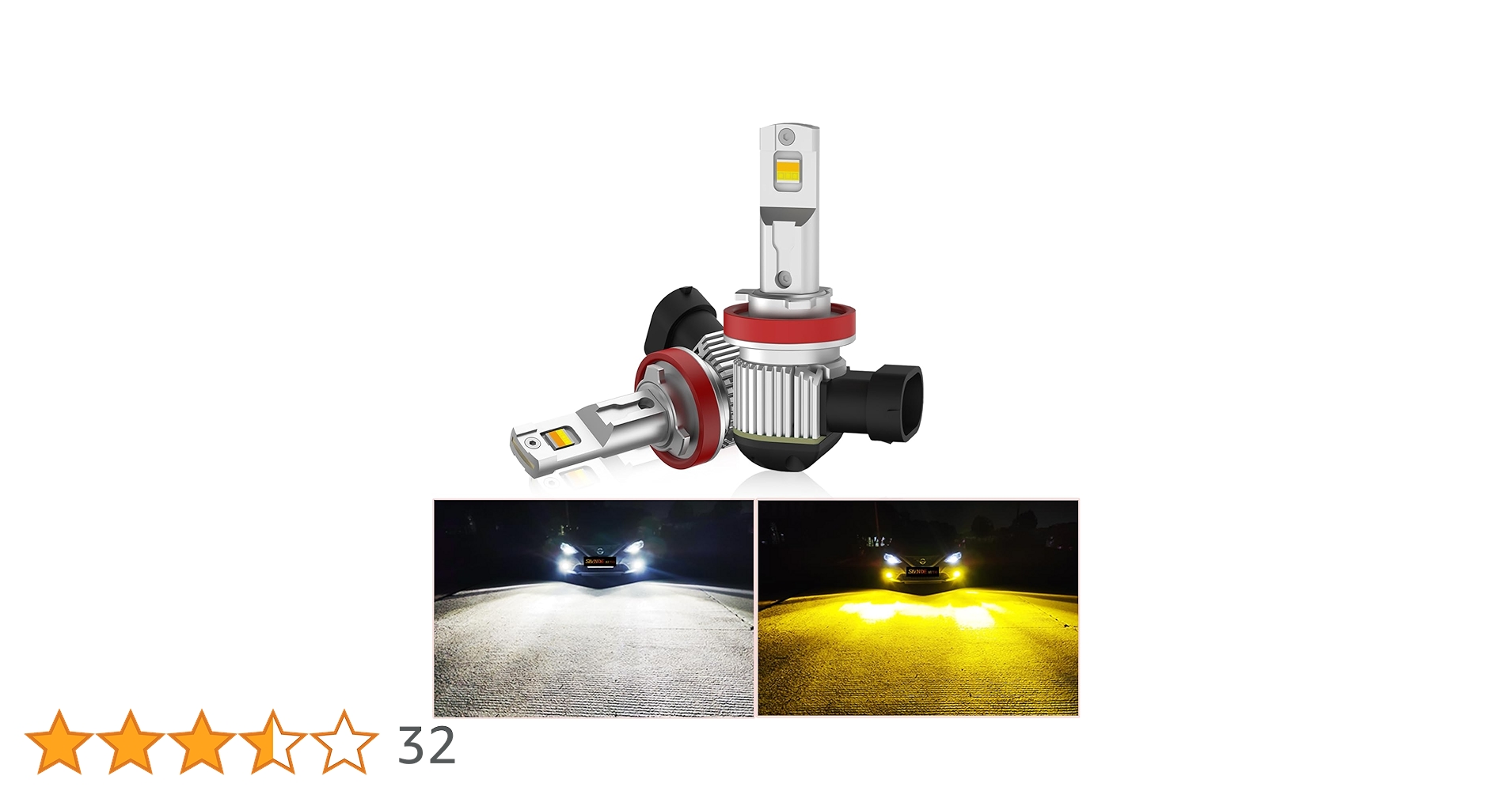 Amazon | SIVNDEAUTO一体化 led 2色切り替え カラーチェンジ